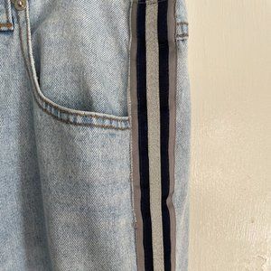 Vintage Y2K Light-wash Cache Jeans with Athletic Piping Women's Size 12